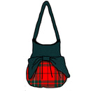 MacAulay Red Modern Effie Bag showcasing its vibrant red wool melton fabric and contrasting bow.