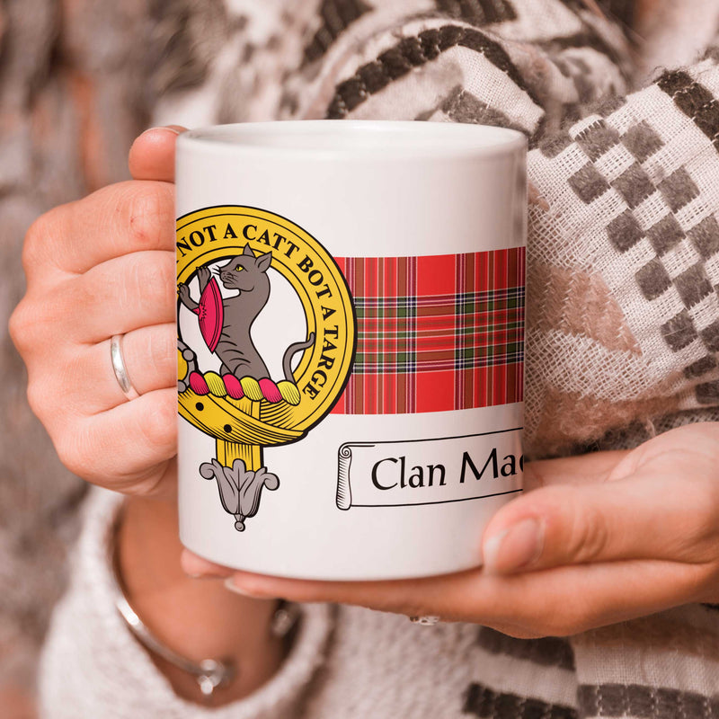 MacBean Clan Crest and Tartan Mug