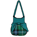 MacDonald of the Isles Hunting Ancient Effie Bag showcasing its stunning 100% Wool Melton material and contrasting top and bow.