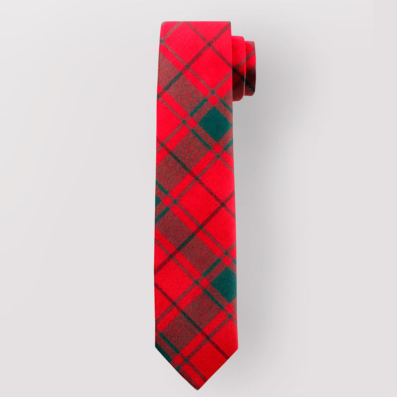 Pure Wool Tie in MacDonald of the Isles Red Modern Tartan