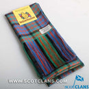 Full Length Sash in MacDonald Ancient Tartan, a stylish 100% pure wool ladies tartan sash measuring 11"x90", perfect for formal occasions.