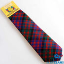 Pure Wool Tie in MacDonald Modern Tartan, showcasing its vibrant colors and classic design, perfect for weddings and clan gatherings.