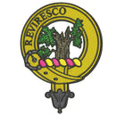 MacEwen Clan Crest Embroidered Rugby Shirt showcasing the embroidered clan crest on a stylish 100% cotton shirt.
