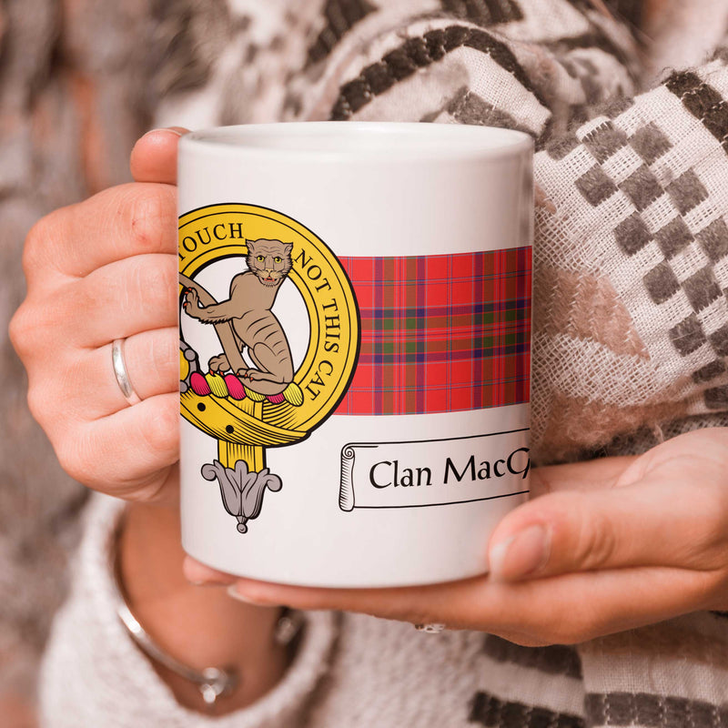 MacGillivray Clan Crest and Tartan Mug