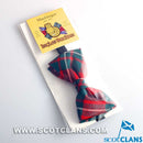MacGregor Modern Tartan Bow Tie in 100% pure new wool, featuring an adjustable elastic strap for a perfect fit.