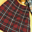 MacGregor Hunting Modern Heavyweight Hand Stitched Kilt displayed flat, showcasing its premium tartan fabric and craftsmanship.