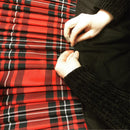 Detail of the MacGregor Modern Heavyweight Hand Stitched Kilt, highlighting the stitching and quality fabric used in its creation.