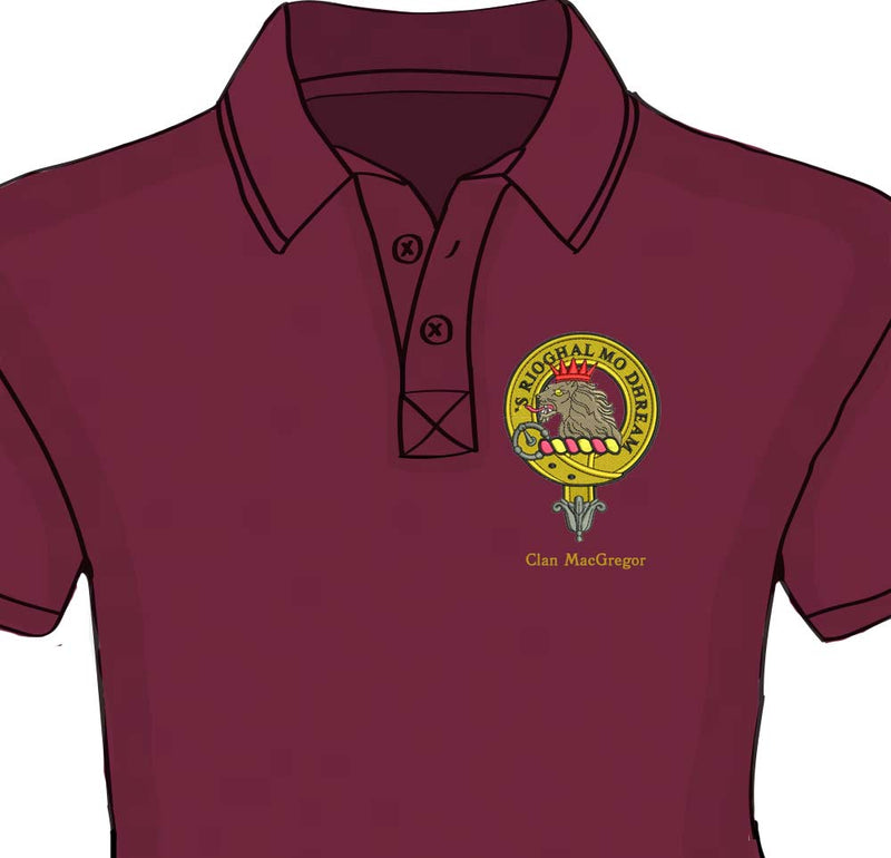 MacGregor Clan Crest Embroidered Polo