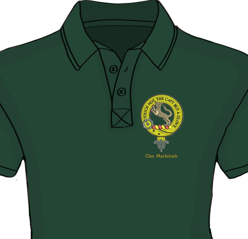 MacIntosh Clan Crest Embroidered Polo