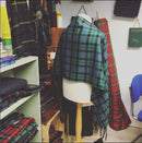 Close-up view of the Extra Long MacKay Ancient Stole highlighting the hemmed edges and shorter fringe.