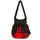 MacIntosh Clan Modern Effie Bag showcasing its stylish design and contrasting colors with high quality 100% Wool Melton fabric.
