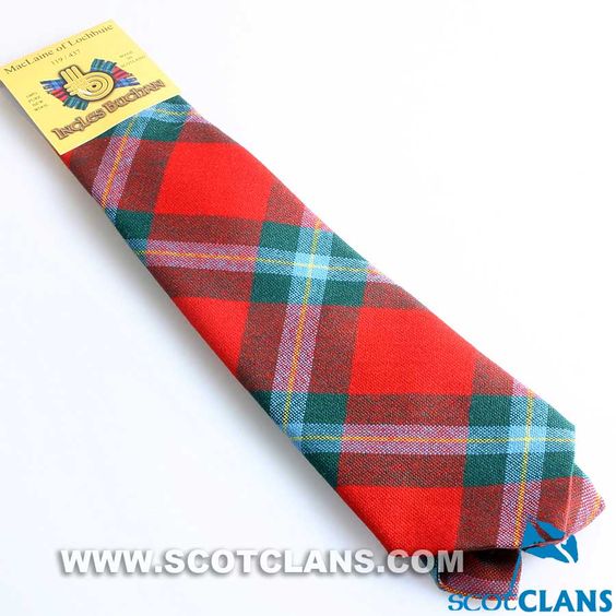 Pure Wool Tie in MacLaine of Lochbuie Modern Tartan