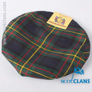 Stylish Pure Wool Golf Cap in MacLaren Modern Tartan by Ingles Buchan, perfect for golf, shooting, or everyday wear.