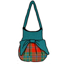 MacLean of Duart Ancient Effie Bag showing the custom made design with contrasting top and bow in luxurious 100% Wool Melton.
