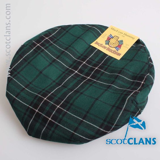 Pure Wool Golf Cap in MacLean Hunting Modern Tartan