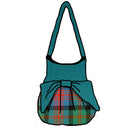 MacLennan Ancient Effie Bag in 100% Wool Melton with contrasting top and bow, showcasing its elegant design.