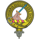 MacMillan Embroidered Fleece Jacket featuring the clan crest, warm and stylish for any occasion.
