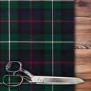 MacPhail Hunting Modern Lightweight Tartan by the Meter, showcasing the elegant tartan design woven from 100% pure wool, perfect for sewing projects and home decor.