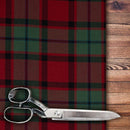 MacPhail Muted Medium Weight Old & Rare Tartans fabric showcasing the luxurious texture and design, perfect for kilt making and versatile textile projects.