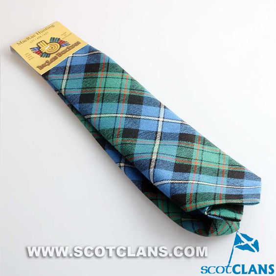 Pure Wool Tie in MacRae Hunting Ancient Tartan