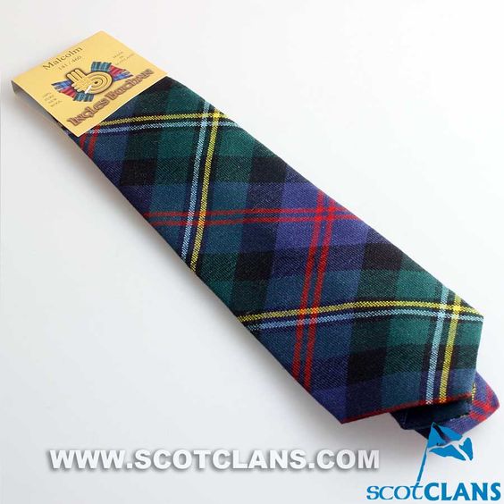 Pure Wool Tie in Malcolm Modern Tartan