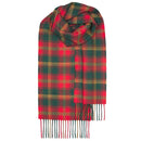Assortment of Bowhill Standard Tartan Lambswool Scarves in various colors, showing the collection's versatility and Scottish heritage.