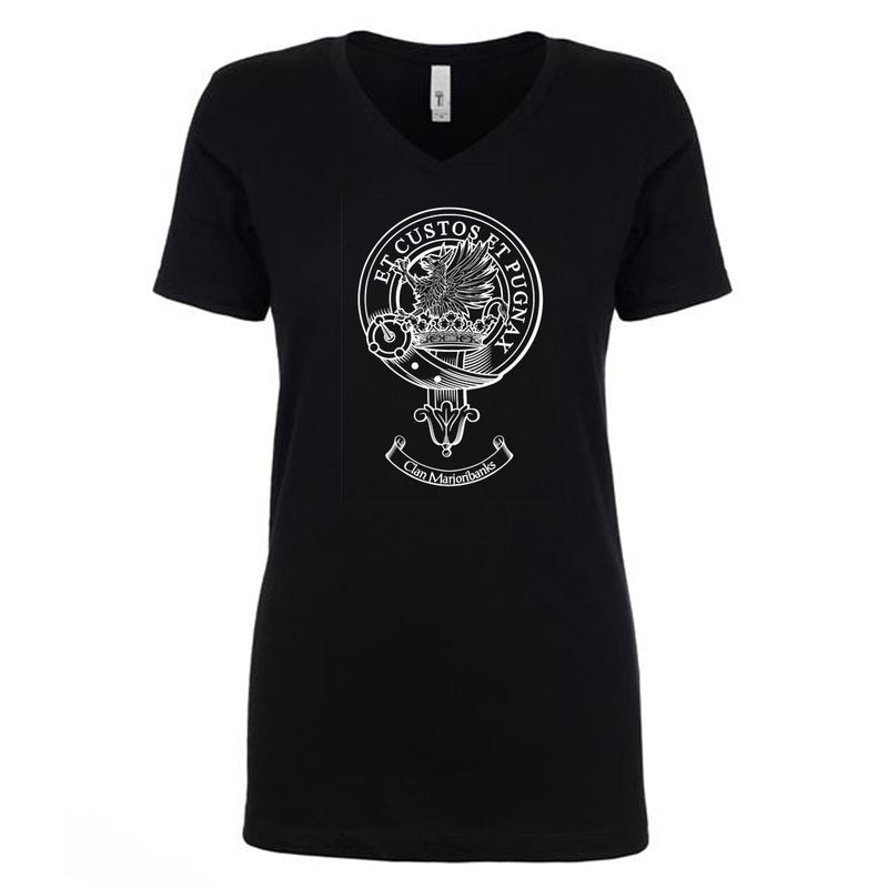 Marjoribanks Clan Crest Ladies Ouline T-Shirt