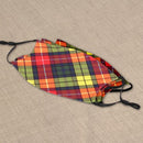 Pack of Three Adjustable Strap Tartan Face Masks showcasing unique tartan designs, adjustable straps for comfort, and stylish protection for daily wear.