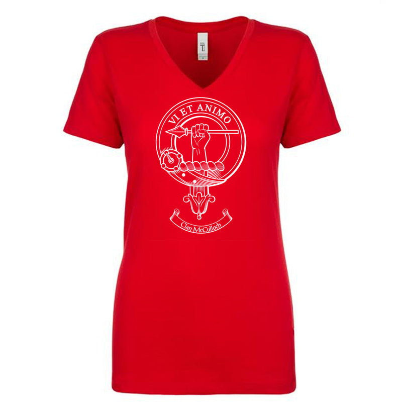 McCullouch Clan Crest Ladies Ouline T-Shirt