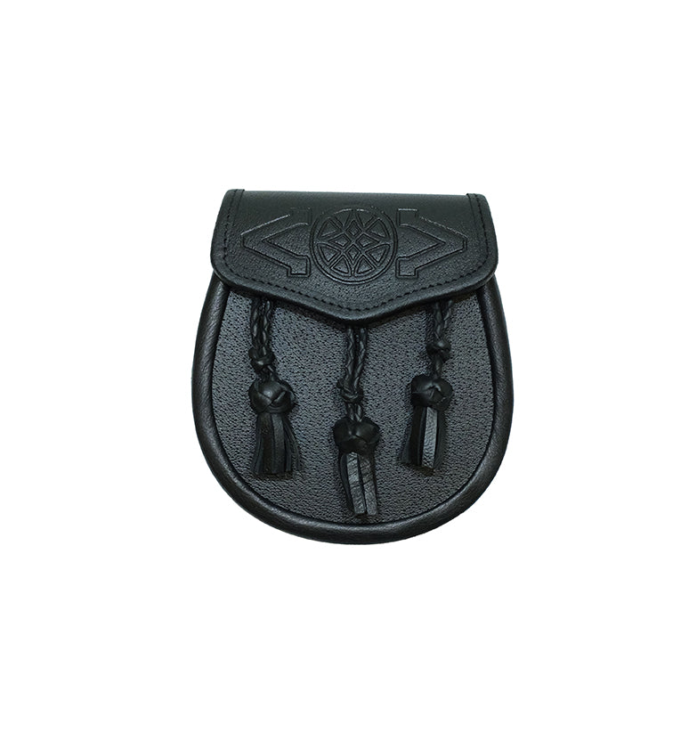 Leather Daywear Sporran - Celtic Top