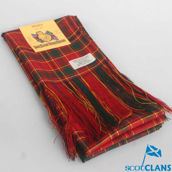 Full Length Sash in Munro Ancient Tartan