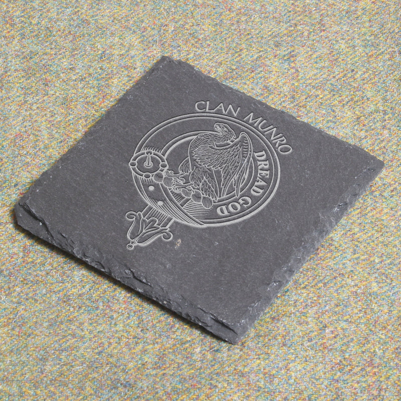 Munro Clan Crest Slate Coaster