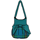 Murray of Elibank Ancient Effie Bag made from 100% Wool Melton with a contrasting top and bow, featuring a cotton quilted lining and internal pockets.