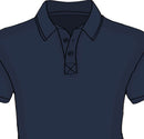 Back view of the Craig Clan Crest Embroidered Polo showing the dropped tail design for improved fit.