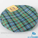 Pure Wool Golf Cap in Robertson Hunting Ancient Tartan, made from luxurious 100% new wool with a 3/4" stretch headband for a comfortable fit, perfect for golf or casual outings.