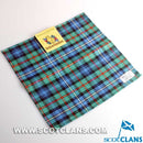 Wool Tartan Pocket Square in Robertson Hunting Ancient Tartan, a stylish accessory made from 100% pure new wool, perfect for formal outfits.