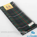 Scarf in Robertson Hunting Modern Tartan made from 100% pure new wool, shown in stylish setting showcasing its lightweight design, perfect for fashion and warmer climates.