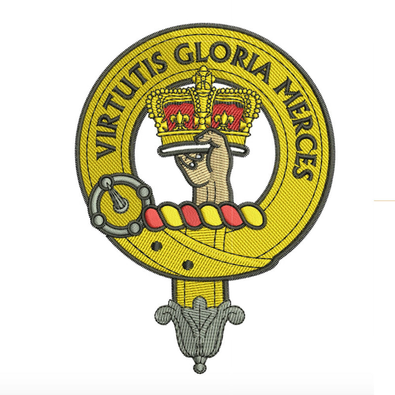 Robertson Clan Crest Embroidered Rugby Shirt - Main Image