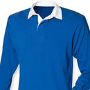 Lamont Clan Crest Embroidered Rugby Shirt showcasing a classic design made of 100% cotton, perfect for leisure wear, featuring a beautiful clan crest embroidery.