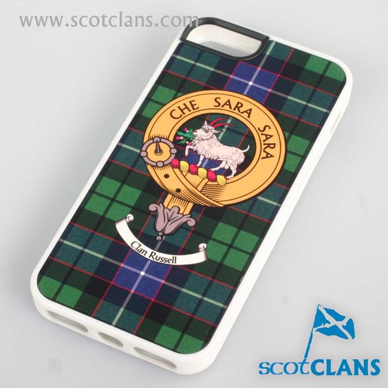 Russell Tartan and Clan Crest iPhone Rubber Case - 4 - 7