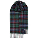 Bowhill Standard Tartan Lambswool Scarf in classic plaid pattern, showcasing luxurious warmth and Scottish heritage.