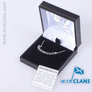 Outlander Inspired Sassenach Silver Necklace featuring a delicate 16" chain, extendable to 18", crafted in 925 Sterling Silver, perfect for fans of the series.