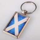 Saltire Keyring showcasing the iconic St. Andrew's Cross design, a perfect accessory celebrating Scottish heritage.