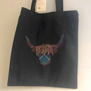 Highland Cow Tote Bag in Scotland 2000 Tartan featuring long handles, perfect for carrying essentials on everyday adventures.