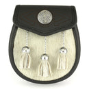 Semi Dress Sporran with Torq Badge design, perfect accessory for Highland attire and kilt outfits.
