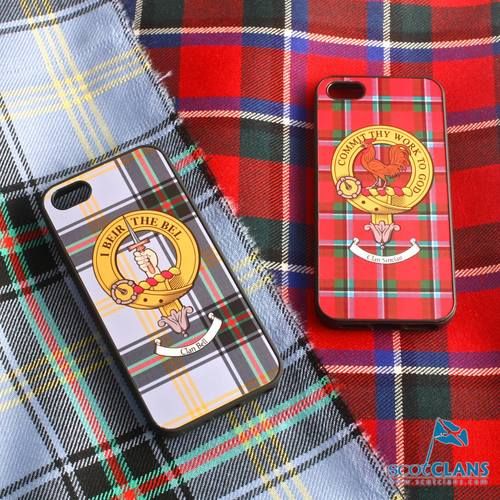 Sinclair Tartan and Clan Crest iPhone Rubber Case - 4 - 7
