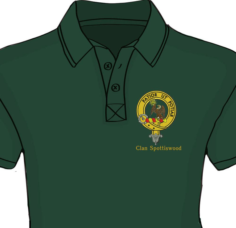 Spottiswood Clan Crest Embroidered Polo