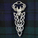 Kilt Pin - Stag Knot by Margaret Morrison, featuring a timeless Stag Knot design that adds elegance to any kilt outfit.