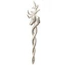 Close-up of the Contemporary Stag Kilt Pin highlighting its durable materials and sophisticated craftsmanship, ideal for formal and informal occasions.