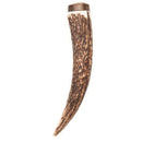 Stag Horn Kilt Pin with Walnut base, showcasing unique textures and craftsmanship, perfect for enhancing Highland attire.